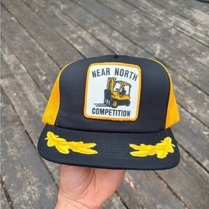 Vintage NEAR NORTH FORKLIFT competition trucker hat